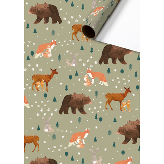 Consumentenrollen Cadeaupapier Liun Bruin