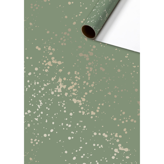 Consumentenrollen Cadeaupapier Sprenkel Donkergroen