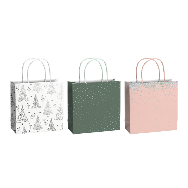 Papieren Draagtassen Arlette Wit