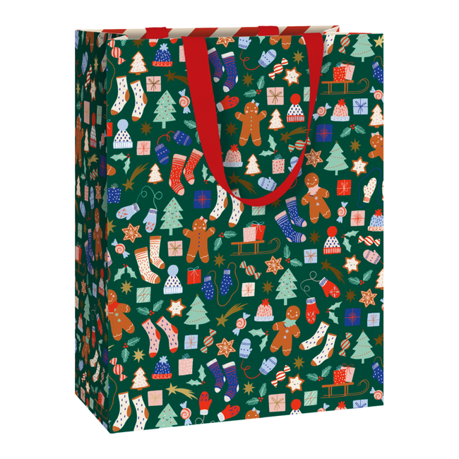 Papieren Draagtassen Marioka Donkergroen