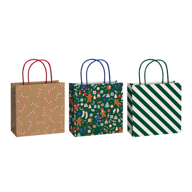 Papieren Draagtassen Marioka Donkergroen