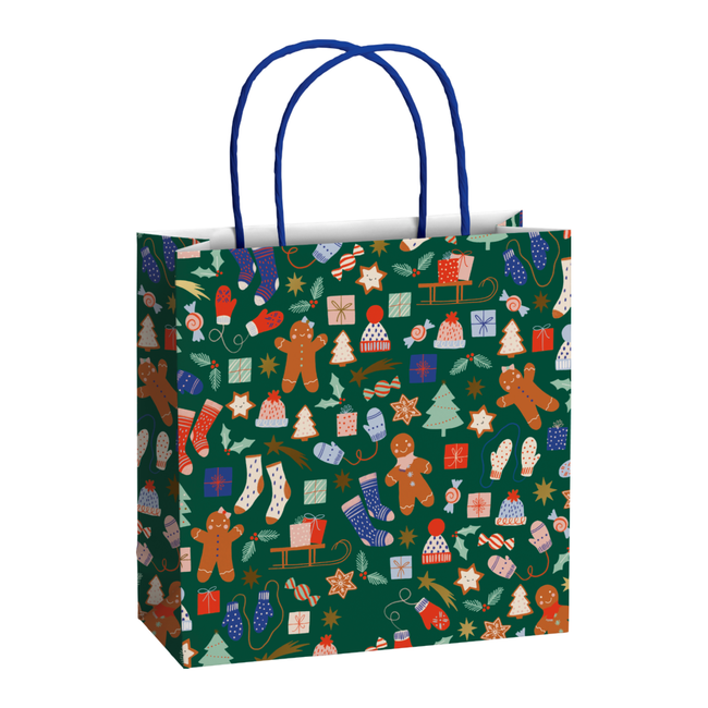 Papieren Draagtassen Marioka Donkergroen