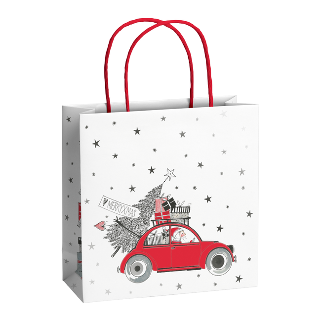 Papieren Draagtassen Nisse Rood