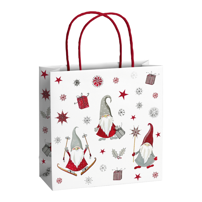 Papieren Draagtassen Nisse Rood