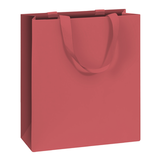Papieren Draagtassen Uni Pure Bordeaux