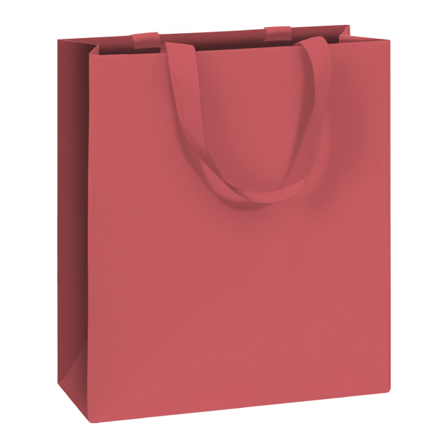Papieren Draagtassen Uni Pure Bordeaux