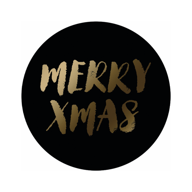 Cadeaustickers Carlton Zwart