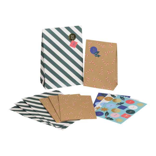 Cadeauzakjes Set Advent Marioka