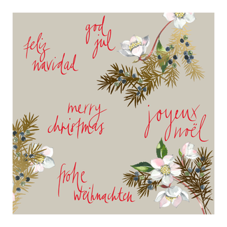 Servetten Blomst Beige Servetten Blomst Beige