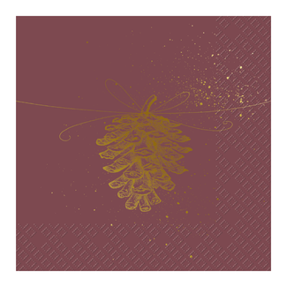 Servetten Pine Bordeaux