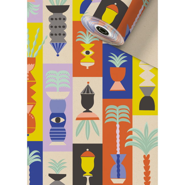Cadeaupapier Shani Blauw