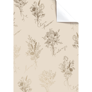 Cadeaupapier Vellen Kaleo Lichtbeige
