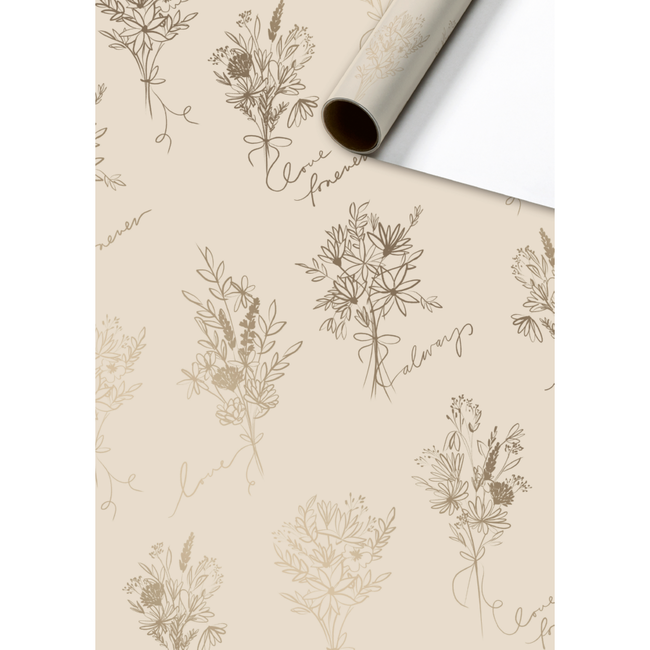 Consumentenrollen Cadeaupapier Kaleo Lichtbeige