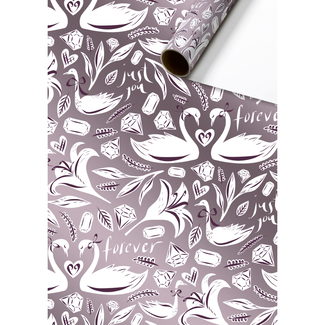 Consumentenrollen Cadeaupapier Nikki Donkerpaars