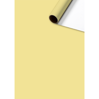 Consumentenrollen Cadeaupapier Uni Plain Lichtgeel