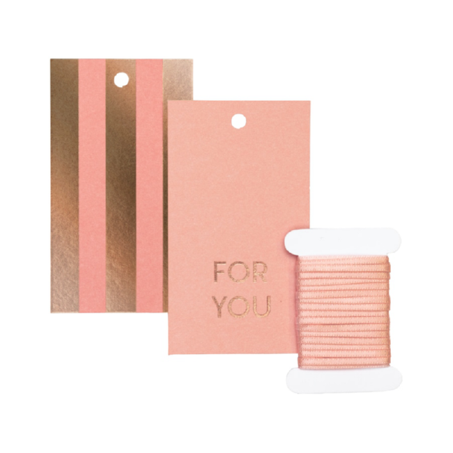 Cadeaukaartjes Set Uni Pure Donkerroze