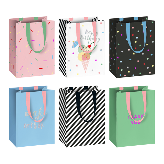 Papieren Draagtassen Display Gelato Wit