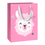 Papieren Draagtassen Cute Alpaka Roze