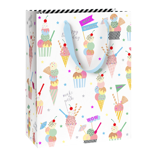 Papieren Draagtassen Gelato Wit