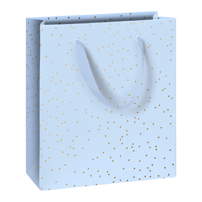 Papieren Draagtassen Yvie Lichtblauw