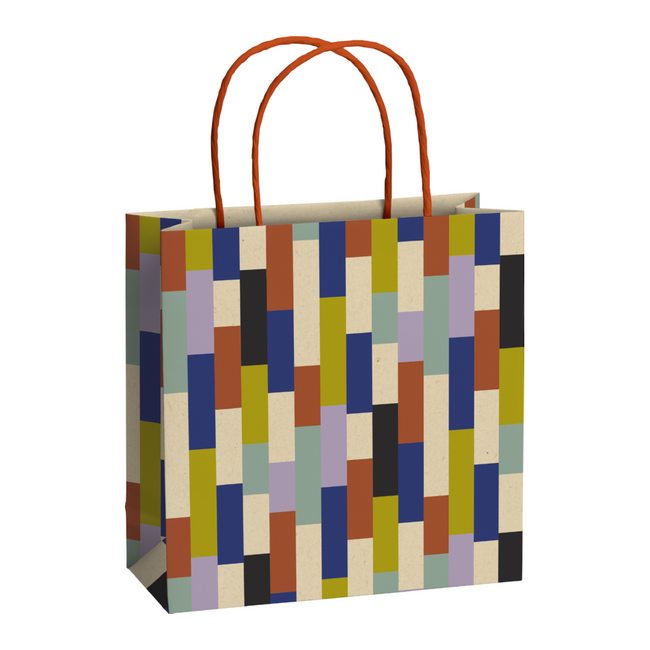 Papieren Draagtassen Shani Blauw