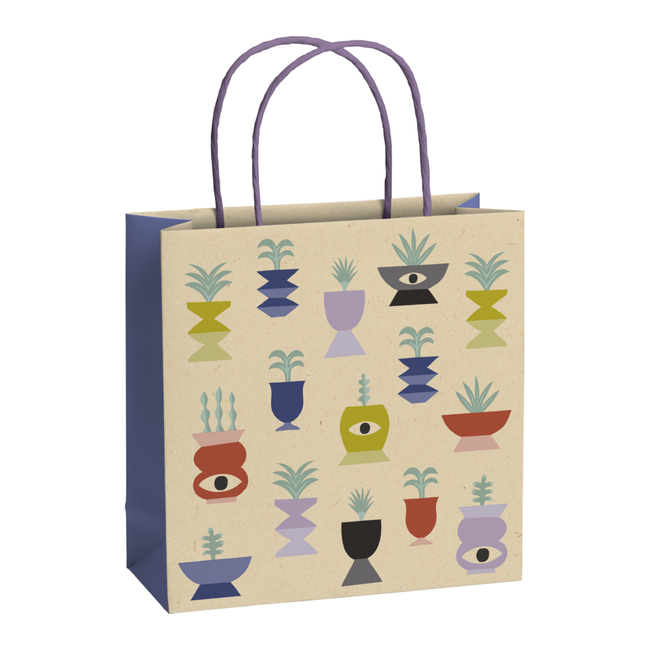 Papieren Draagtassen Shani Blauw