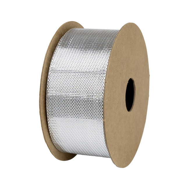 Satijnlint Spoel Zilver