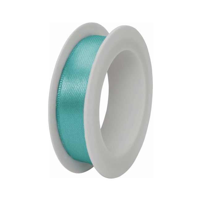 Satijnlint Spoel Turquoise