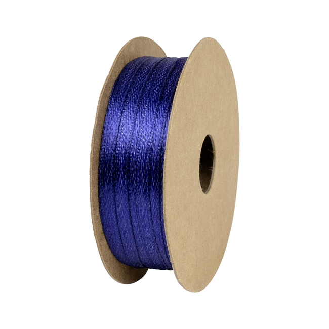 Satijnlint Spoel Donkerblauw