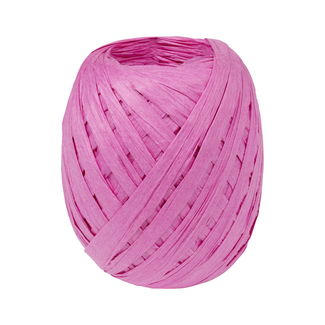 Raffia Lint Spoel Roze