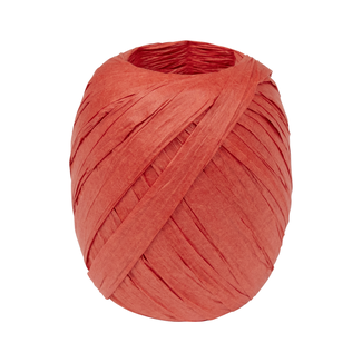 Raffia Lint Spoel Lichtrood