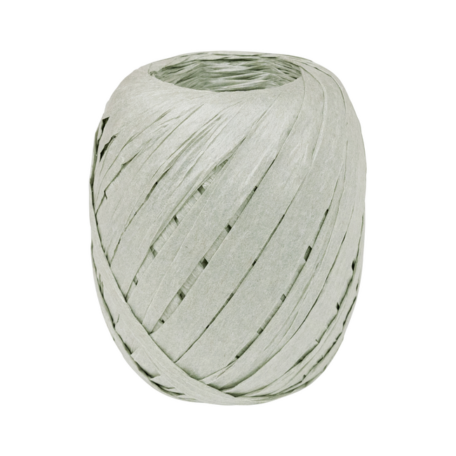 Raffia Lint Spoel Grijs