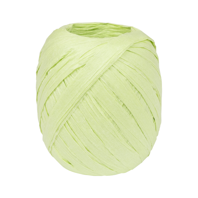 Raffia Lint Spoel Lichtgroen