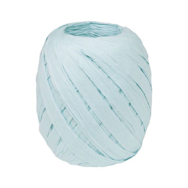 Raffia Lint Spoel Lichtblauw