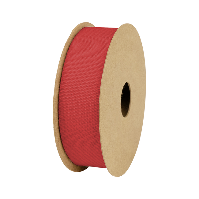 Katoenen Lint Spoel Rood