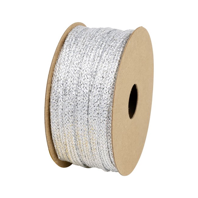 Lurex Lint Spoel Zilver