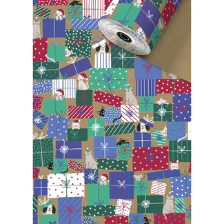 Cadeaupapier Taly Blauw