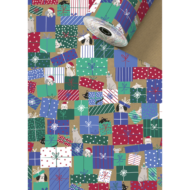 Cadeaupapier Taly Blauw