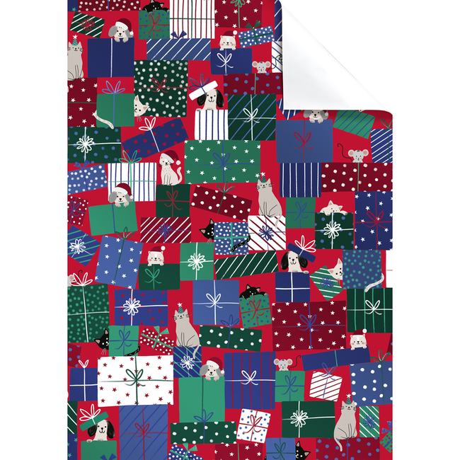 Cadeaupapier Vellen Taly Rood