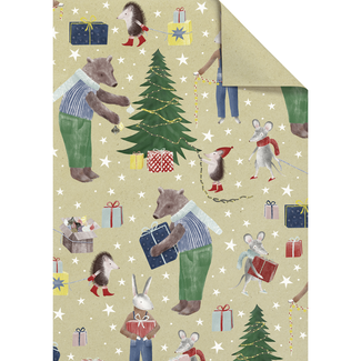 Cadeaupapier Vellen Melin Rood