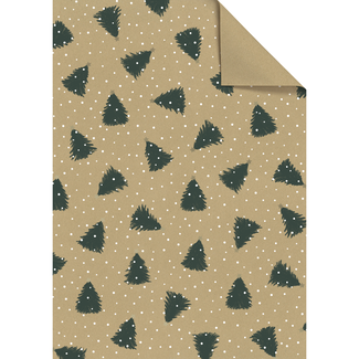 Cadeaupapier Vellen Kian Donkergroen