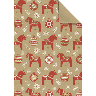Cadeaupapier Vellen Dala Wit