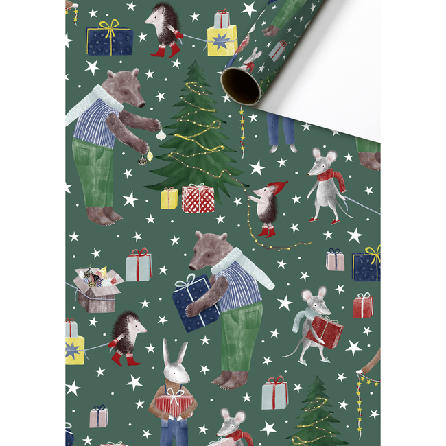 Consumentenrollen Cadeaupapier Melin Donkergroen