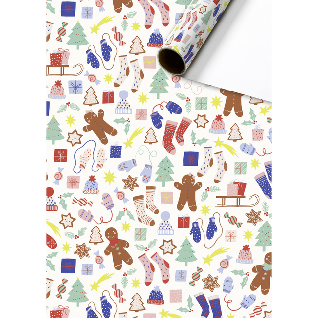 Consumentenrollen Cadeaupapier Marioka Wit