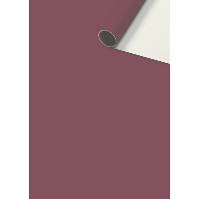 Consumentenrollen Cadeaupapier Uni Plain Bordeaux