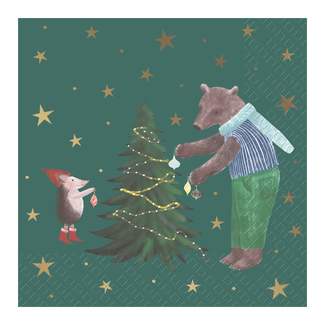 Servetten Melin Donkergroen