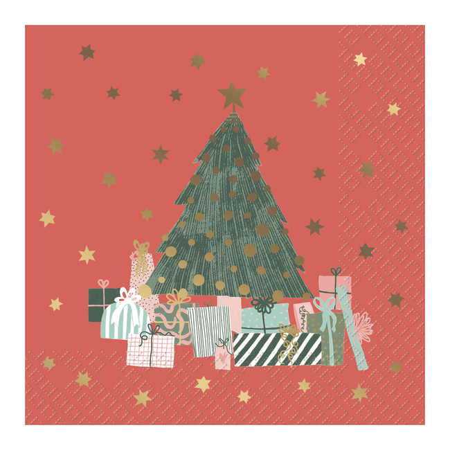 Servetten Anette Rood