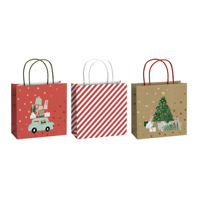 Papieren Draagtassen Anette Rood