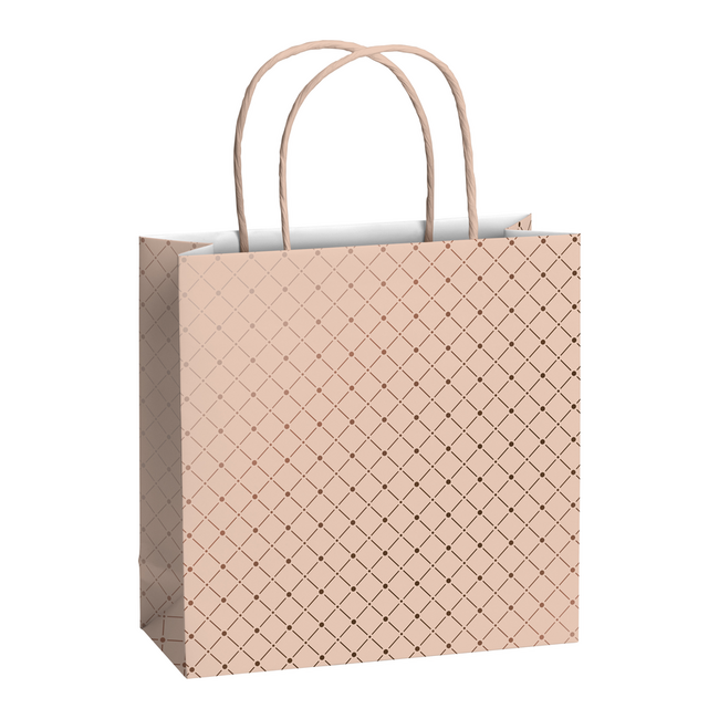 Papieren Draagtassen Min Lichtroze