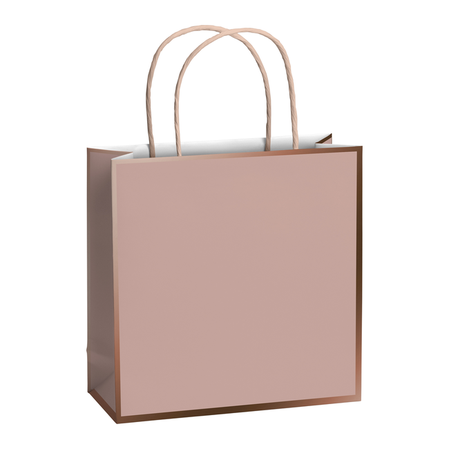Papieren Draagtassen Min Lichtroze